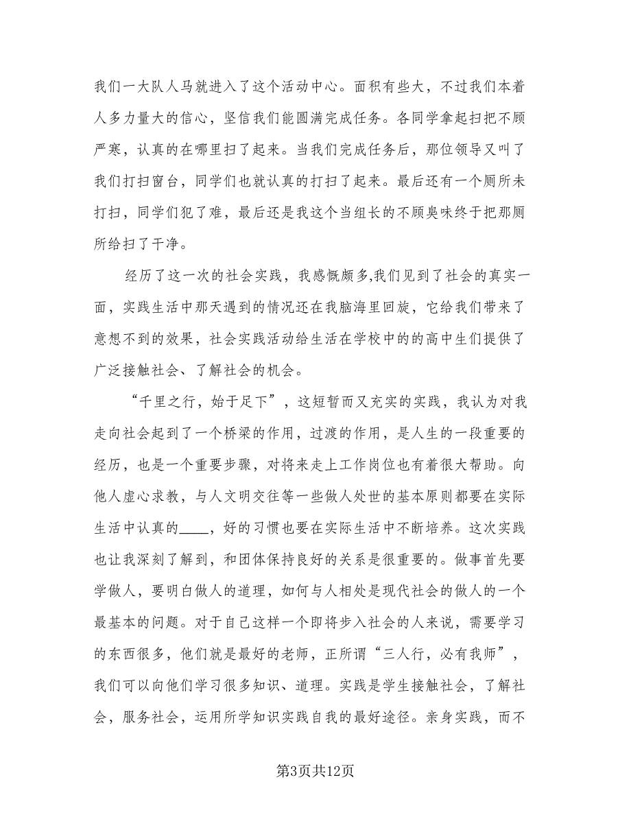 2023年社会实践活动总结范文（六篇）.doc_第3页