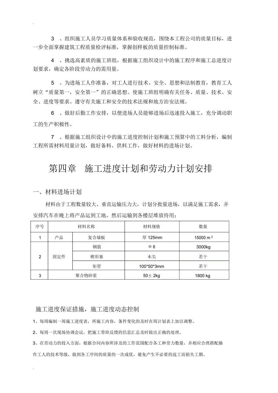 轻质节能复合实心墙板施工组织设计_第5页