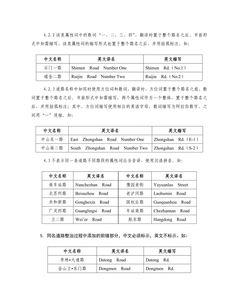 上海市道路名称英译导则_第3页