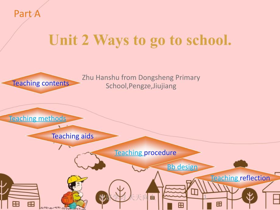 人教版小学英语六年级上册-名师教学PPT课件-Ways-to-go-to-school_第1页