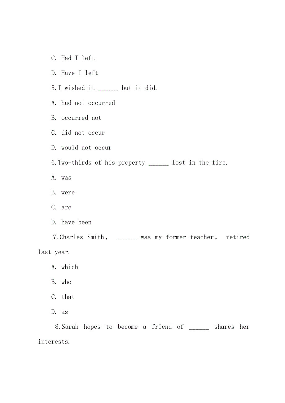 2022年自考英语预测题及答案(二).docx_第2页