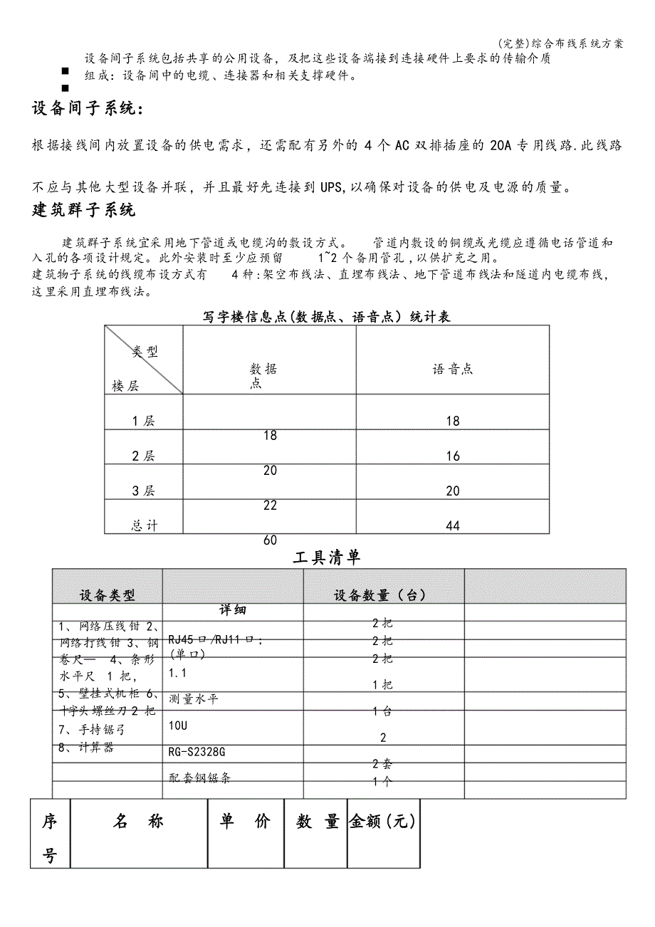 综合布线系统方案_第4页