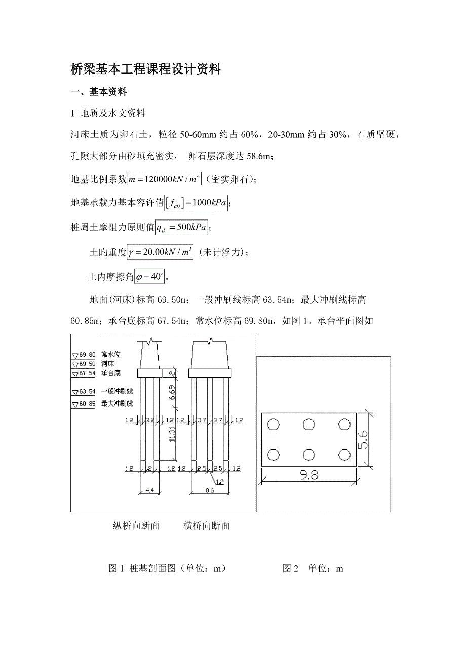 桥梁基础关键工程优质课程设计_第1页
