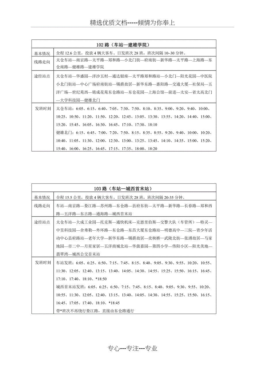 太仓城公交线路走向站点班次时刻汇总_第2页