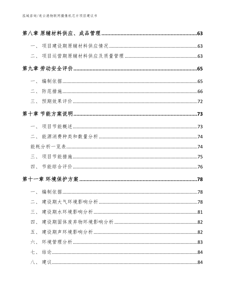 连云港物联网摄像机芯片项目建议书（参考范文）_第4页