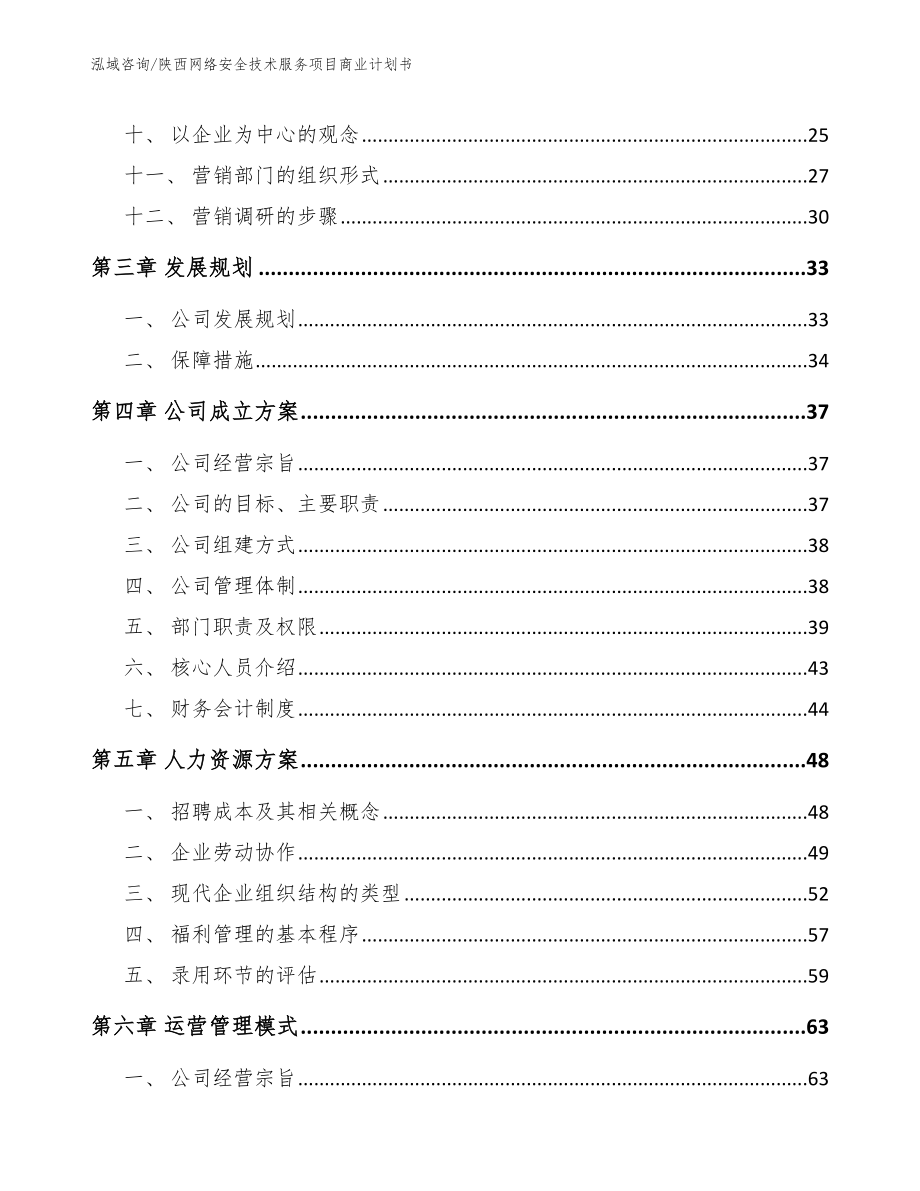 陕西网络安全技术服务项目商业计划书_范文参考_第3页