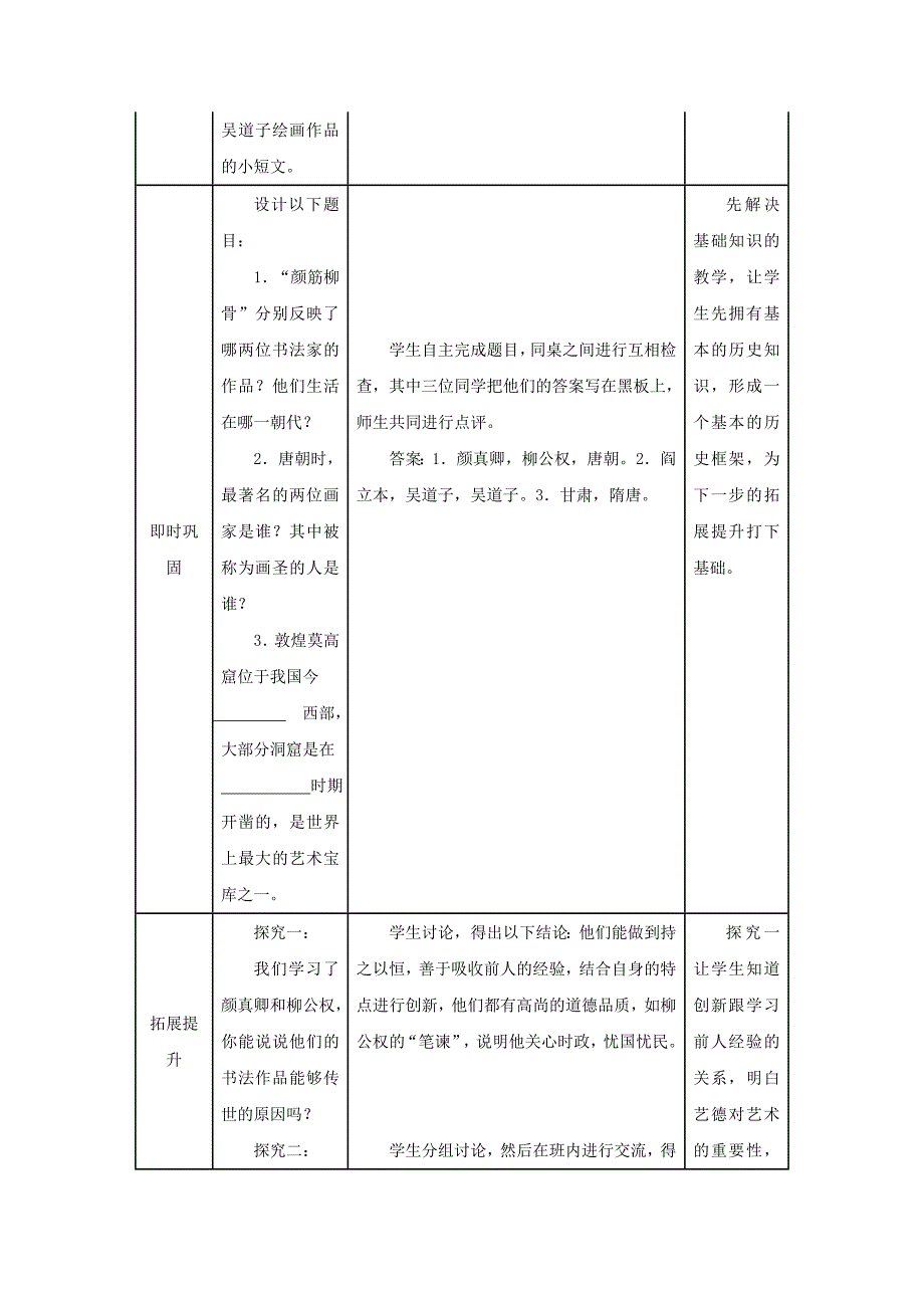 七下第8课《辉煌的隋唐文化(二)》教学设计_第4页