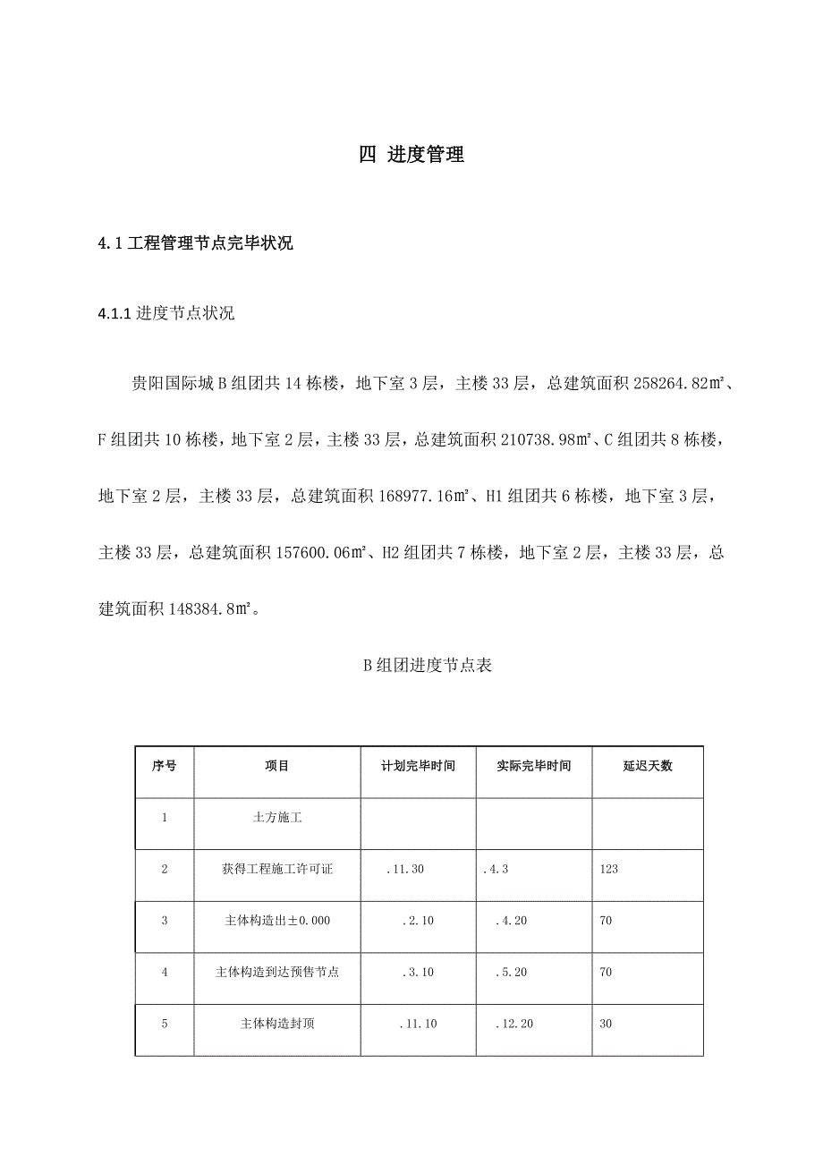 工程管理总结进度管理_第1页