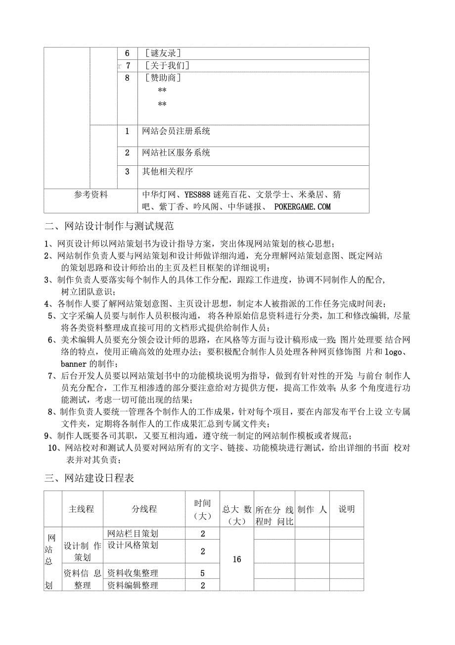 网站项目规划书_第5页