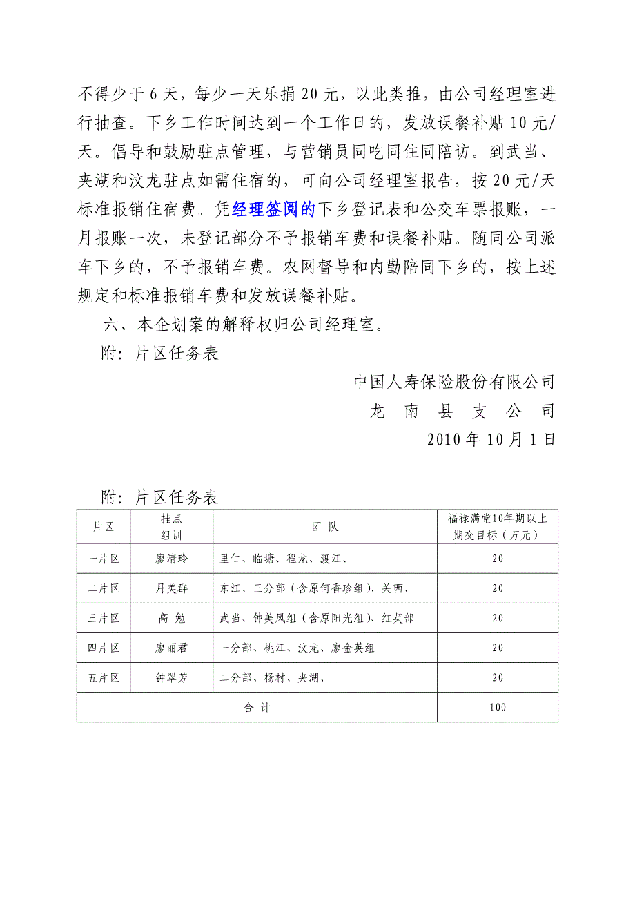 10月个险绩效考核方案_第3页