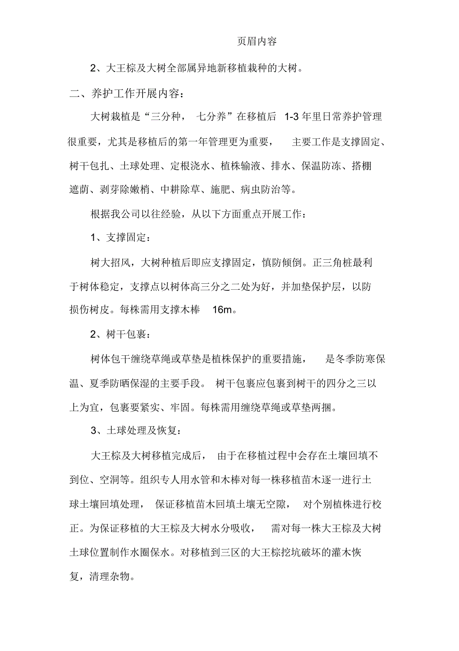 大王棕及大树养护方案1_第3页