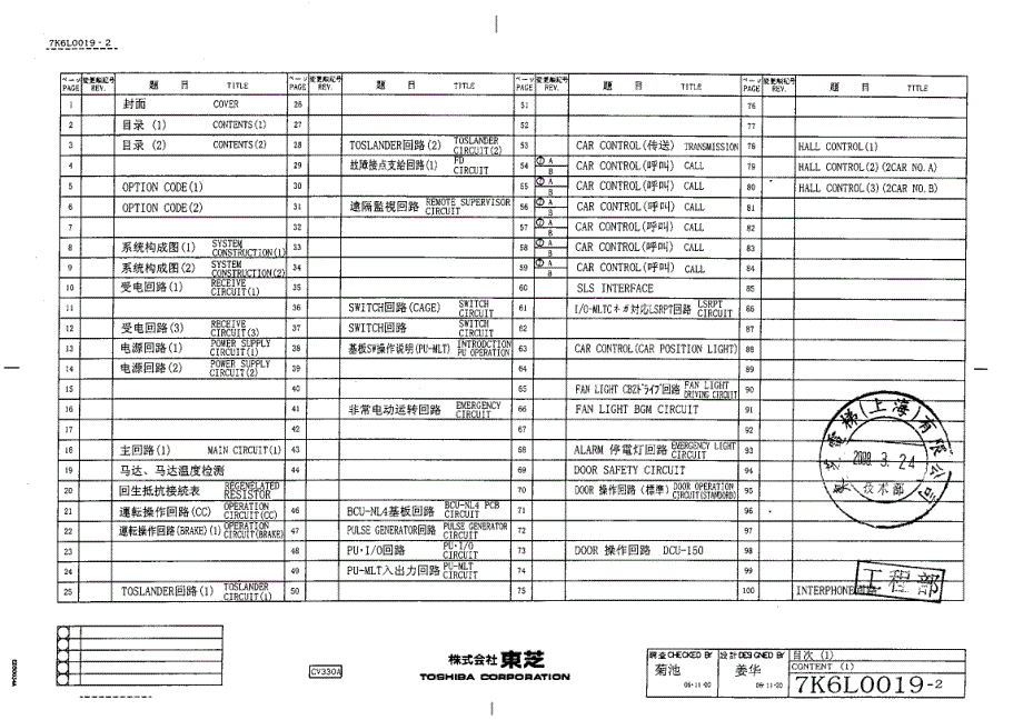 东芝电梯电气图CV330A_第2页