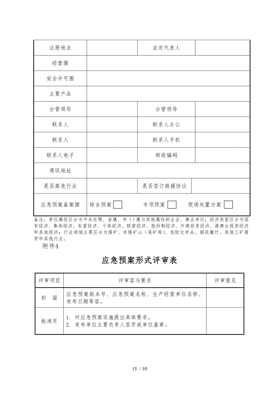 应急救援预案所有表格模板_第4页