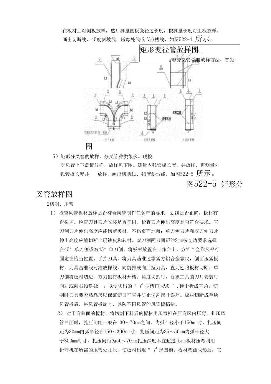 酚醛双面彩钢复合风管制作安装施工工艺_第5页