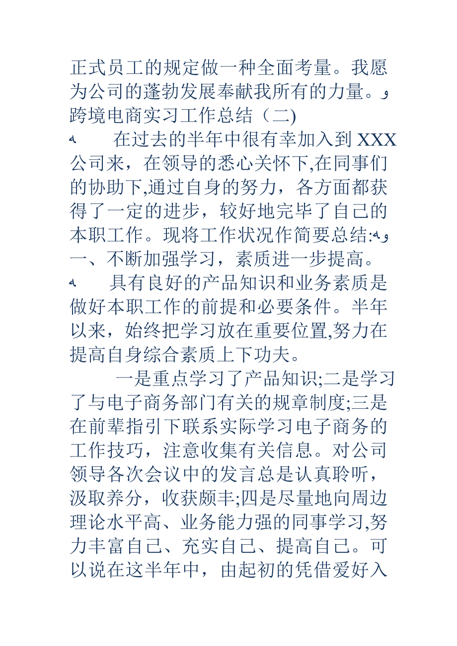 跨境电商实习工作总结_第5页