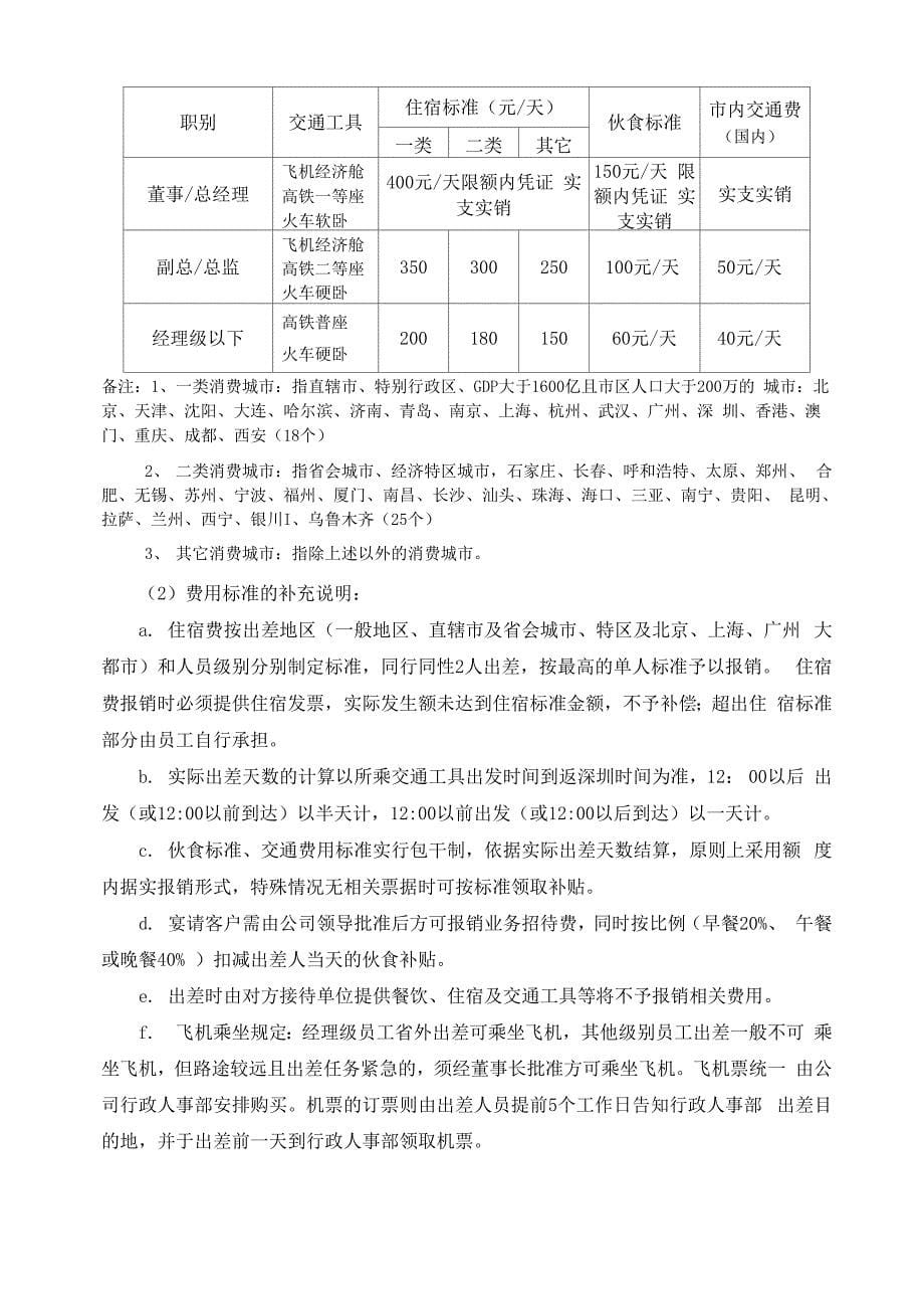 中小企业费用报销管理制度_第5页