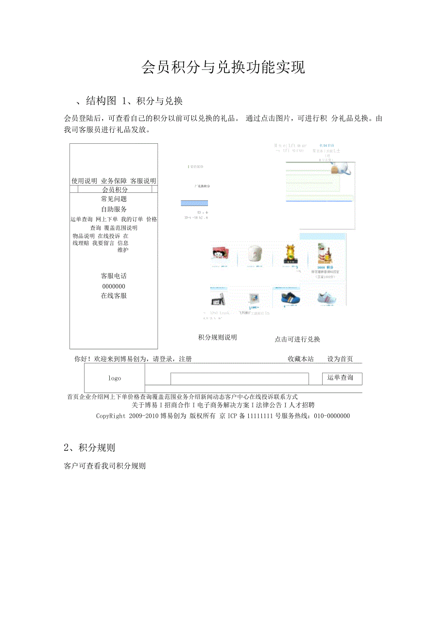 电信会员积分与兑换功能实现_第1页
