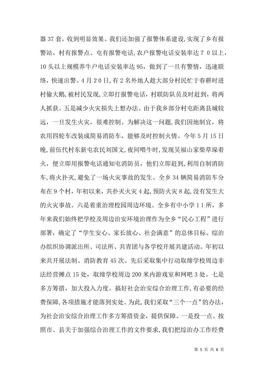 乡社会治安综合治理工作提纲_第5页