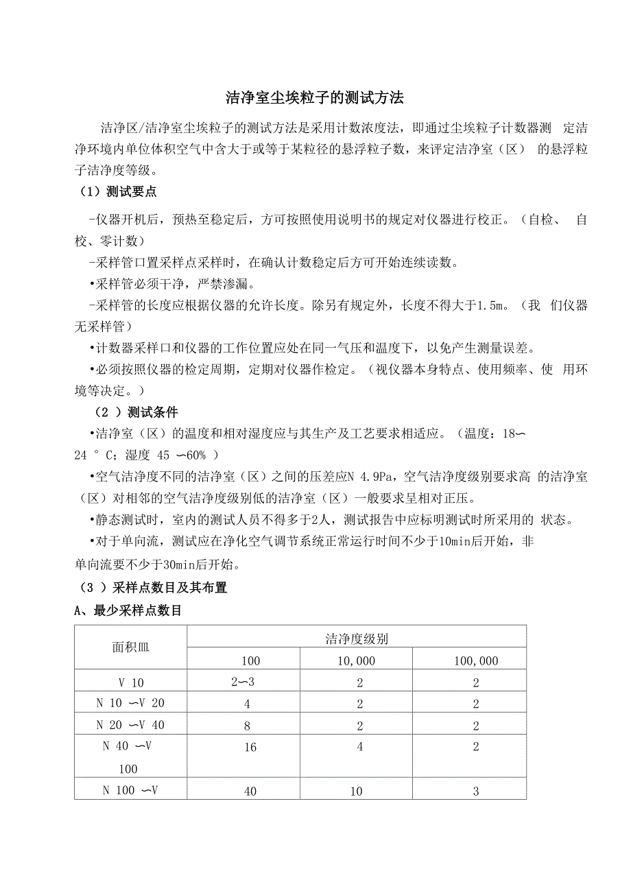 尘埃粒子的测试方法_第1页