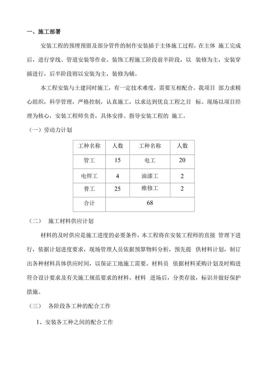 某医院水电施工方案_第5页