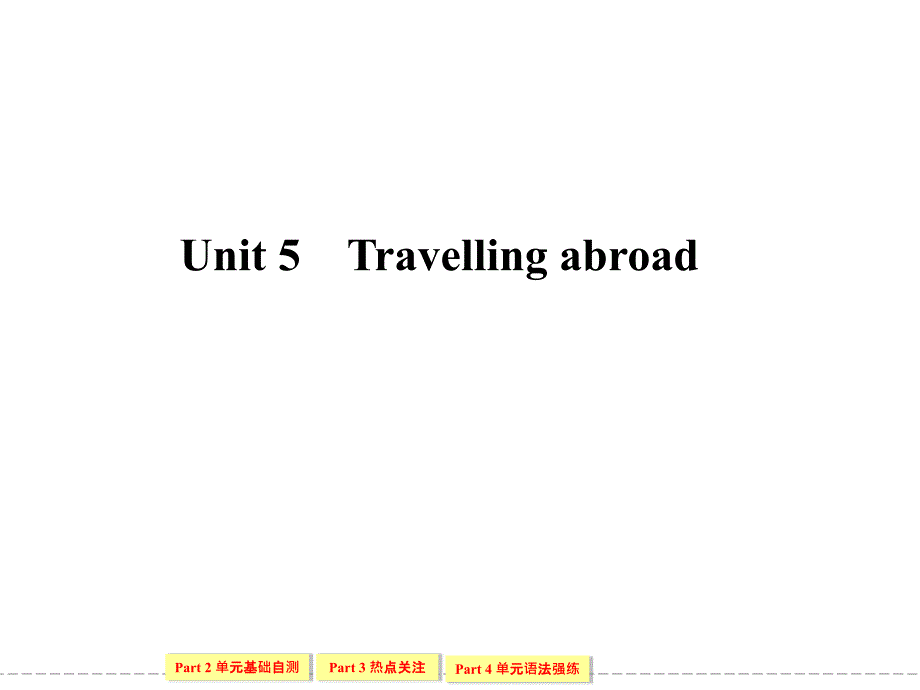 高中英语选修七7-5Unit 5 Travelling abroad_第1页