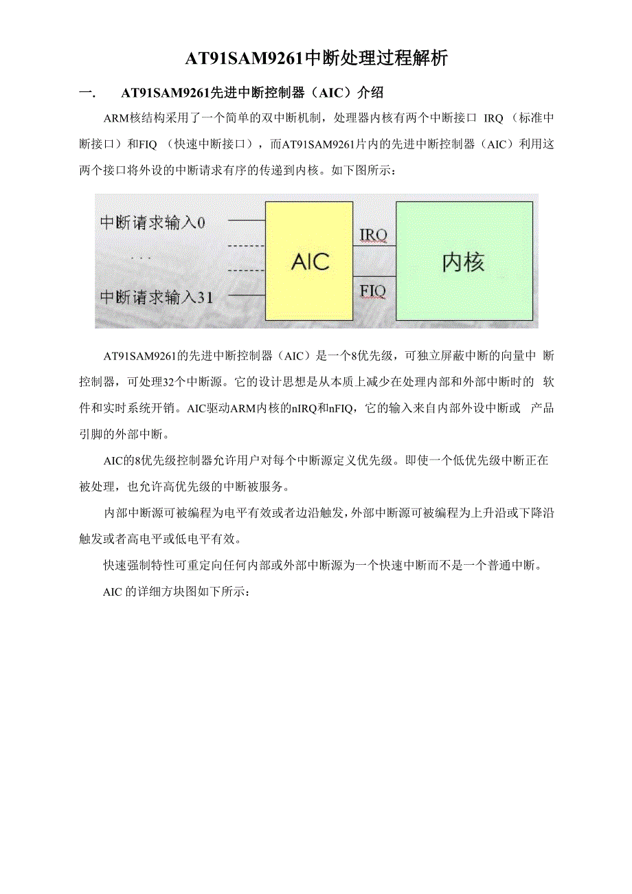 AT91SAM9261中断处理过程解析_第1页