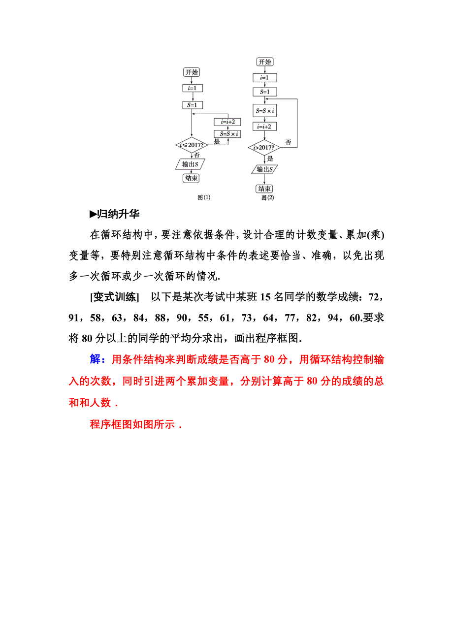 【人教A版】高中数学同步辅导与检测必修3第一章 章末复习课_第4页