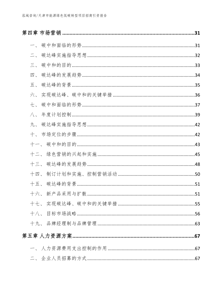 天津市能源绿色低碳转型项目招商引资报告范文模板_第3页