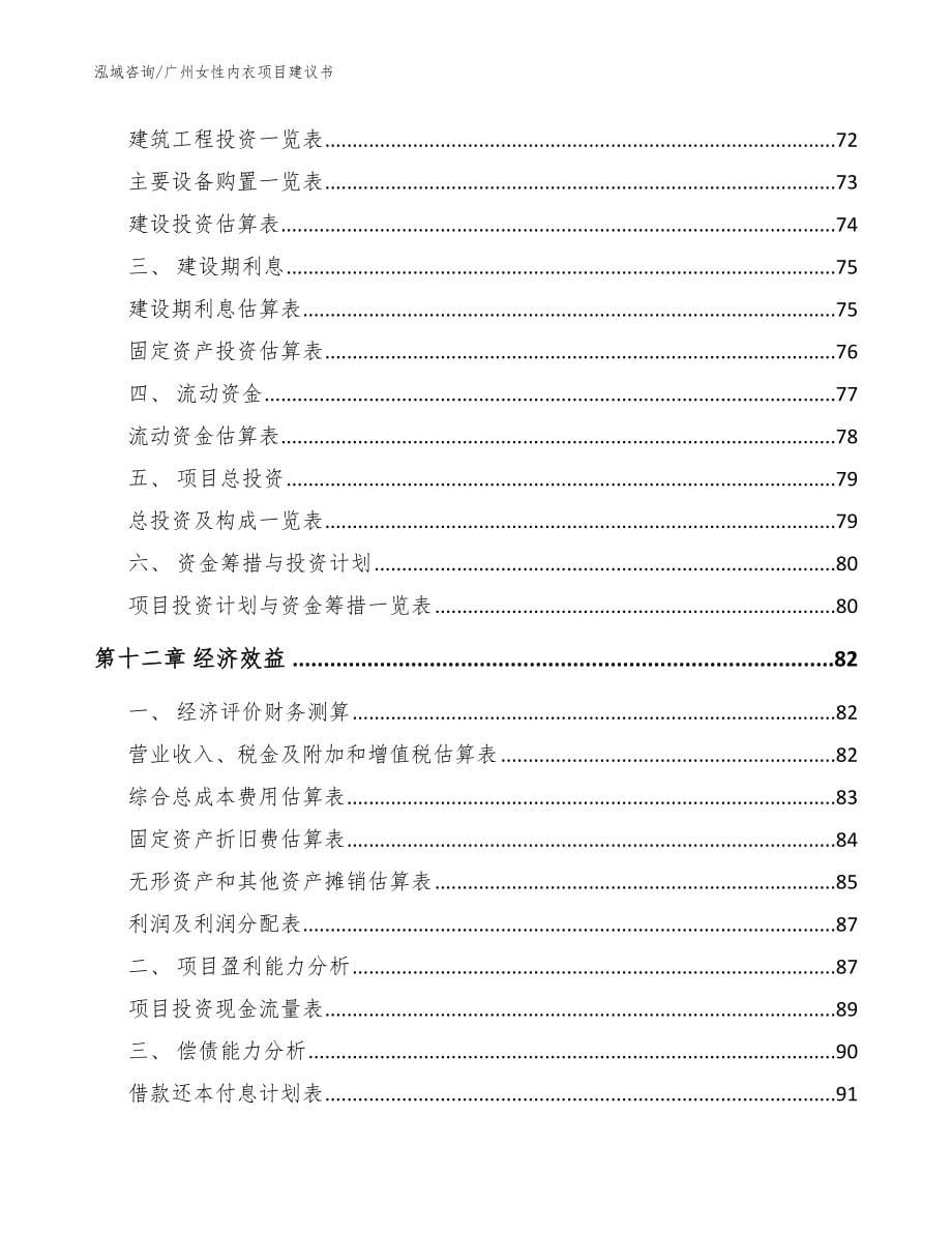 广州女性内衣项目建议书模板范本_第5页