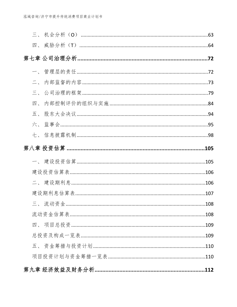 济宁市提升传统消费项目商业计划书_第4页