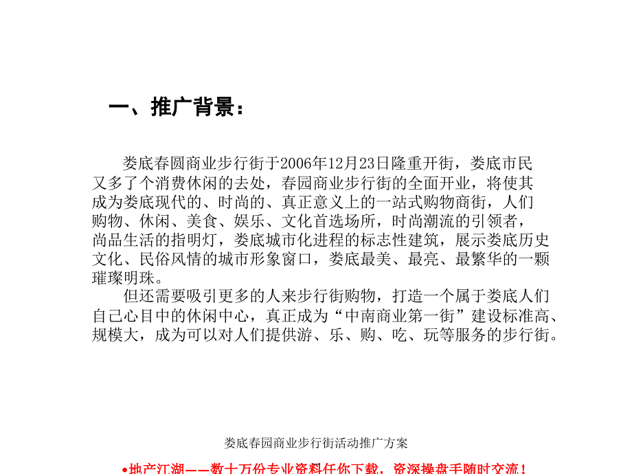 娄底园商业步行街活动推广方案课件_第2页