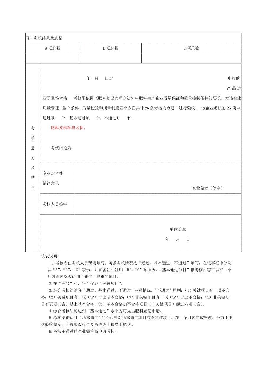 肥料登记生产企业考核表(新2014).doc_第5页