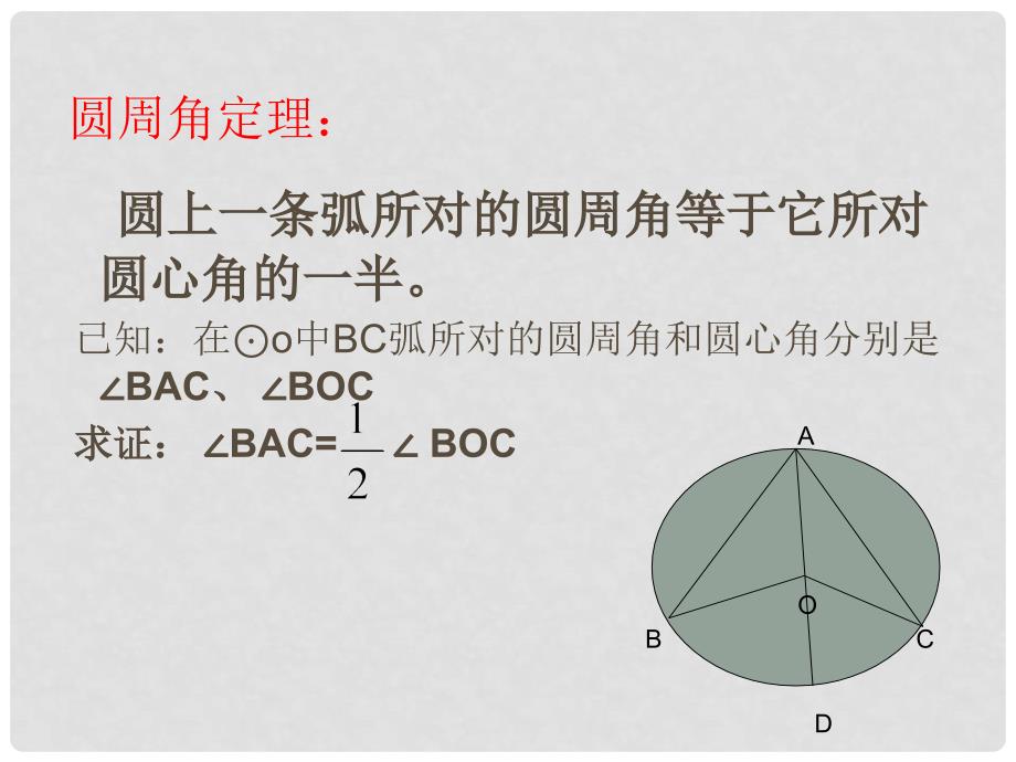 河北省新乐市第一中学高中数学 2.1圆周角定理课件 新人教A版选修41_第3页