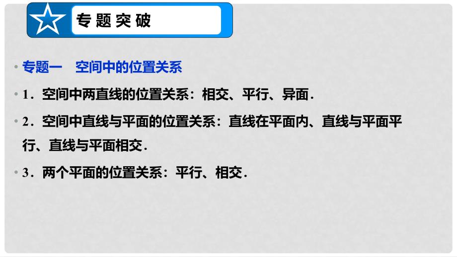 吉林省伊通满族自治县高中数学 第二章 点、直线、平面之间的位置关系章末复习课件 新人教A版必修2_第4页