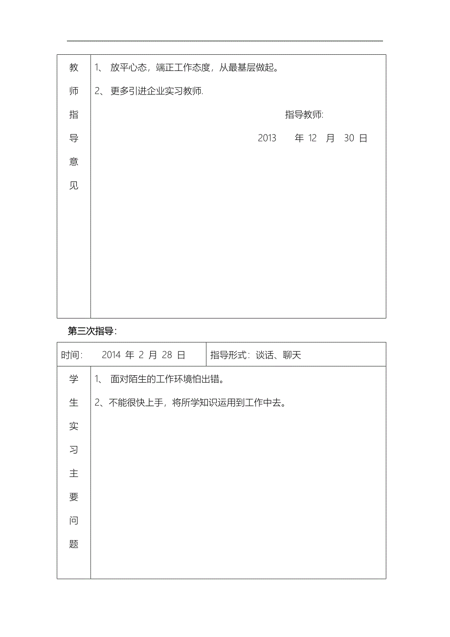 学生实习实训教师指导记录文稿表_第3页
