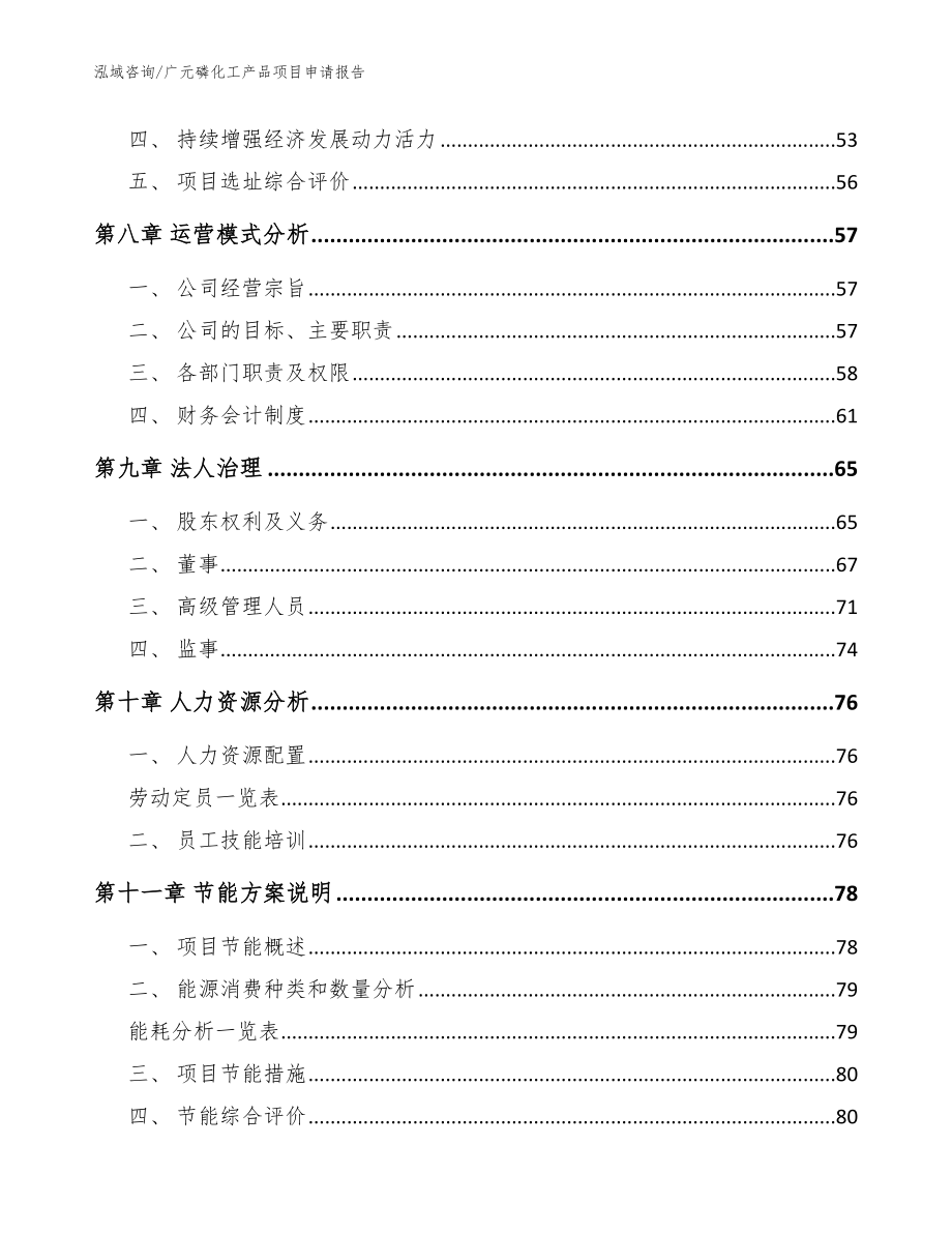 广元磷化工产品项目申请报告【模板范本】_第4页