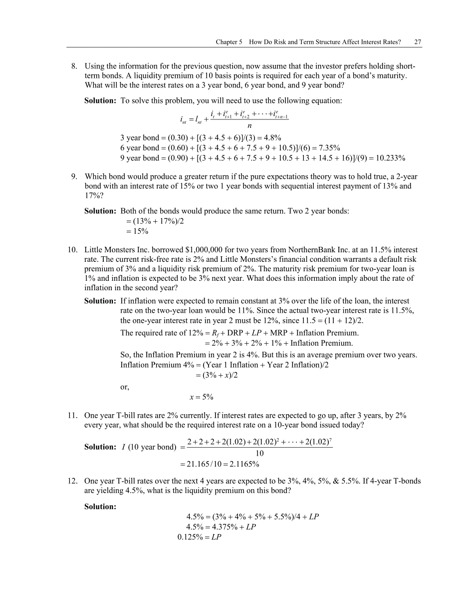 金融市场英文教学课件：Chapter 5 How Do Risk and Term Structure_第5页