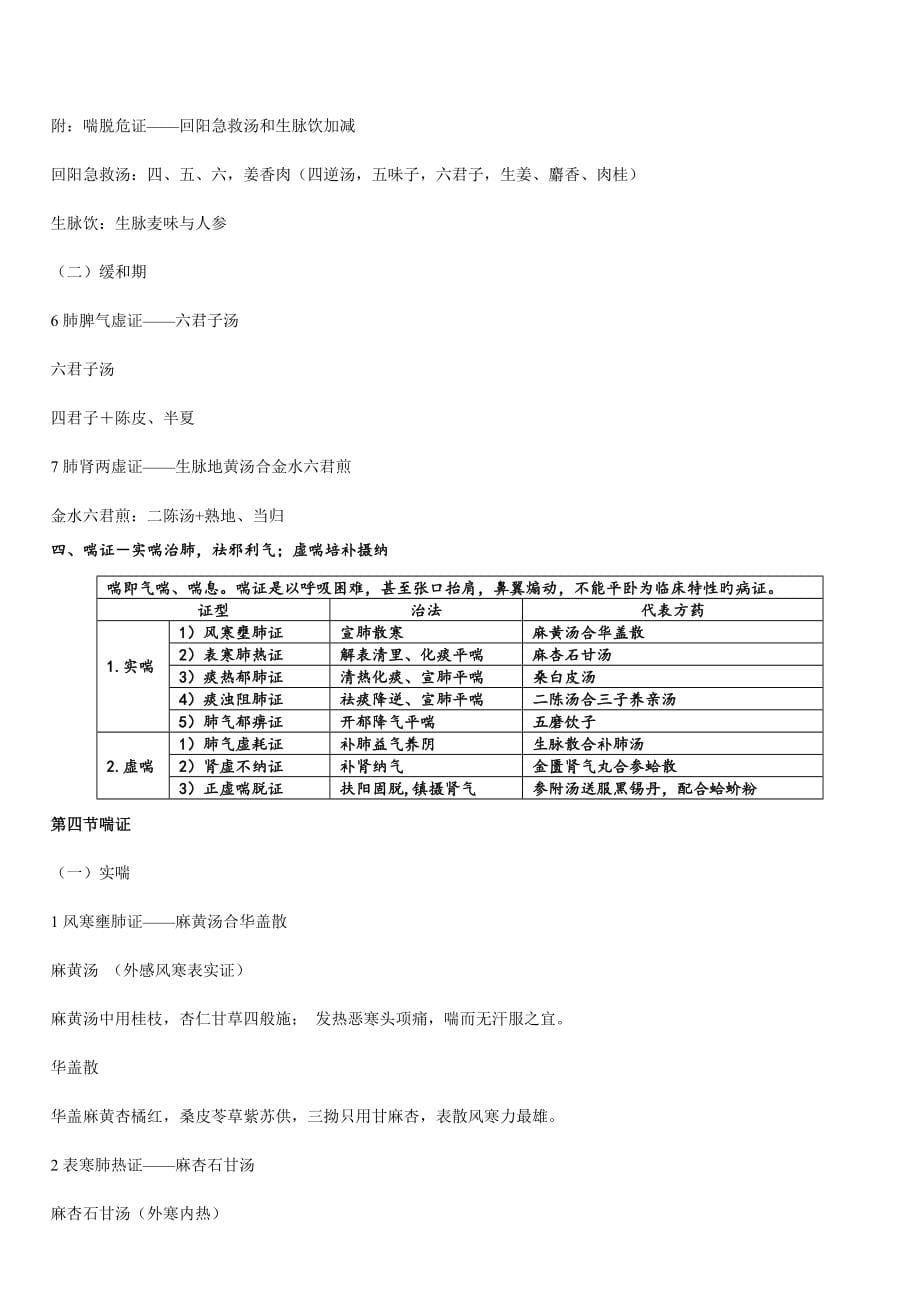 2023年中医内科学表格归纳包括方剂歌诀.doc_第5页