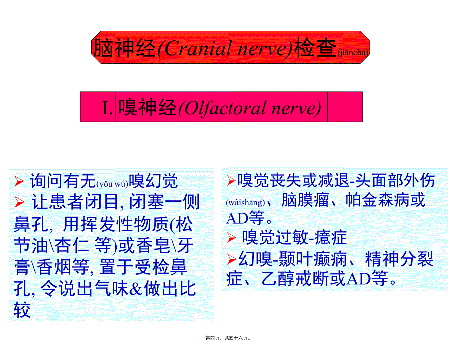 医学专题—脑神经传导径路及体格检查19185_第4页