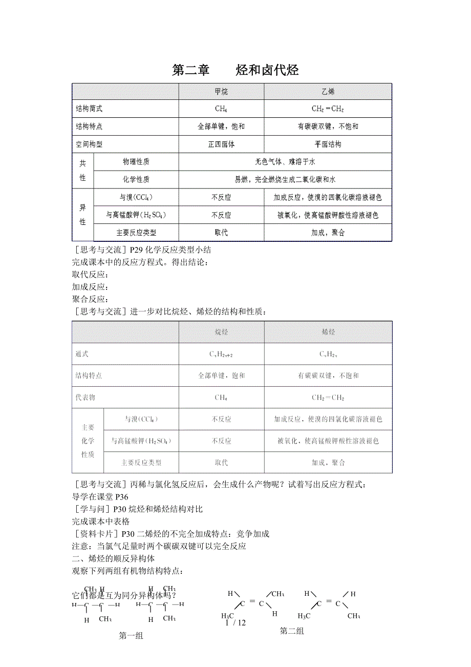 选修五有机化学讲义_第1页