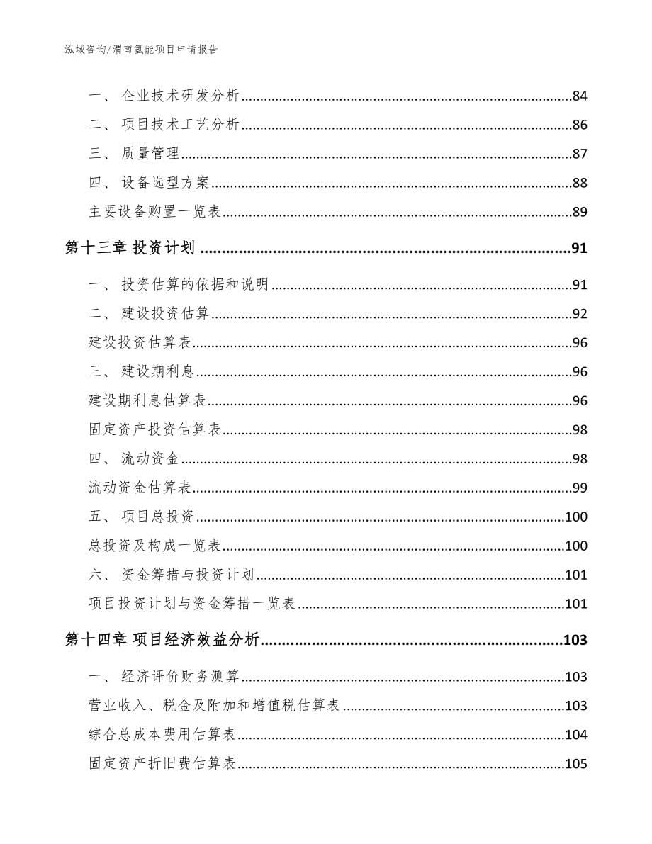 渭南氢能项目申请报告_范文_第5页