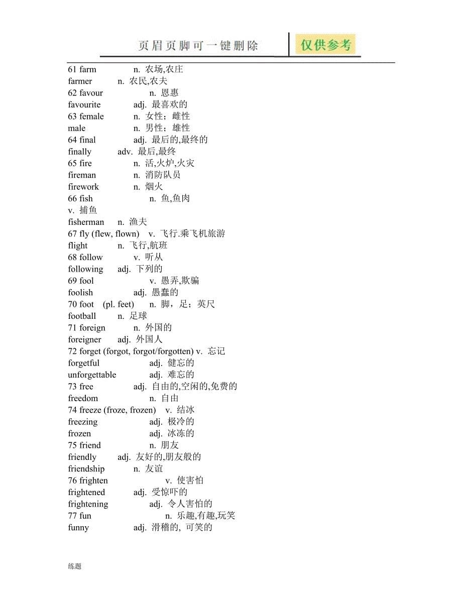 初中词汇变形教学知识_第5页