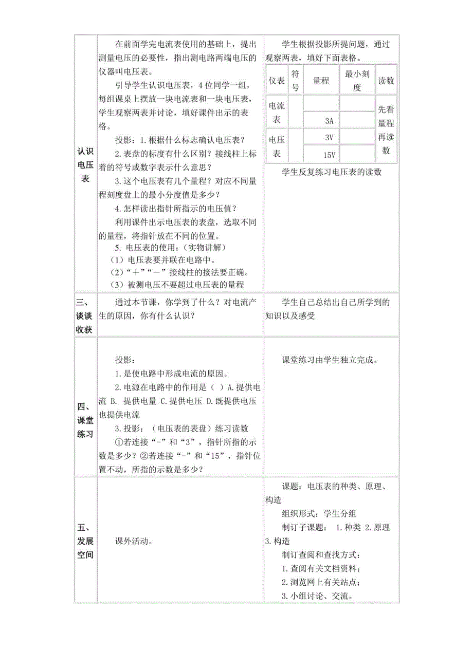 初中物理教育科学九年级上册（2023年新编） 探究电流电压_第4页