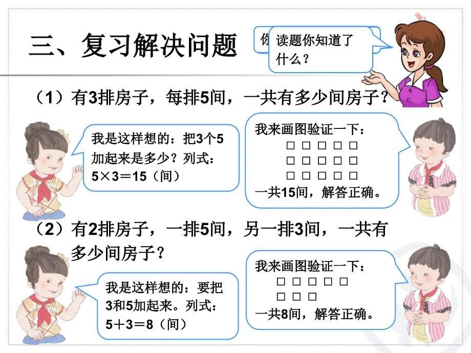 二年级数学上册第四单元表内乘法（一）：6单元综合　第一课时课件_第5页