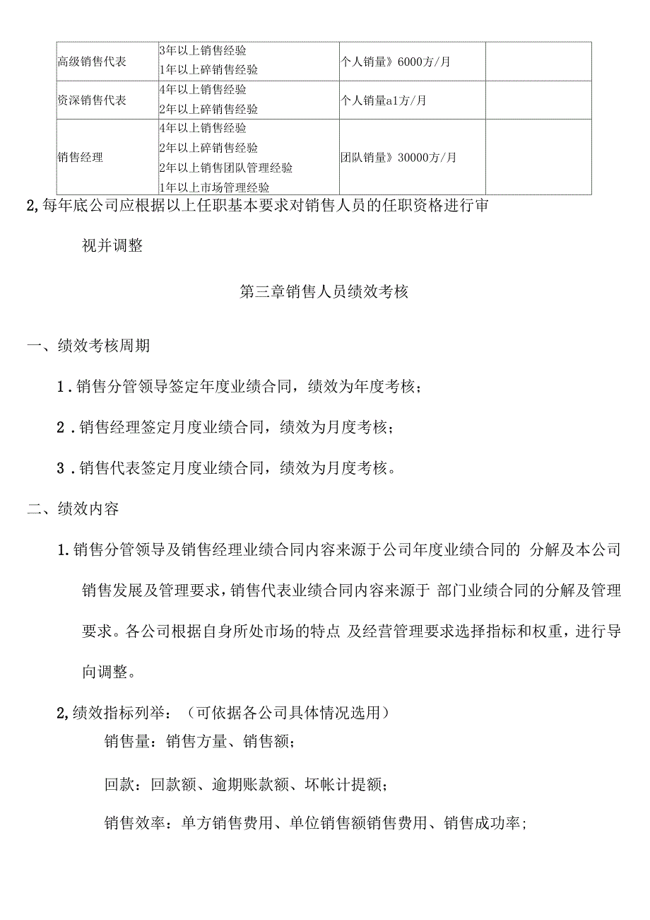 混凝土站销售人员考核与激励方案补充版本_第4页