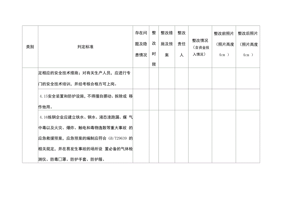 连铸区域事故隐患排查表_第2页