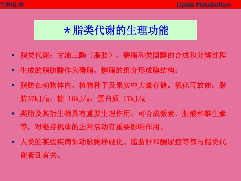 14第十四章脂类代谢ppt课件_第3页