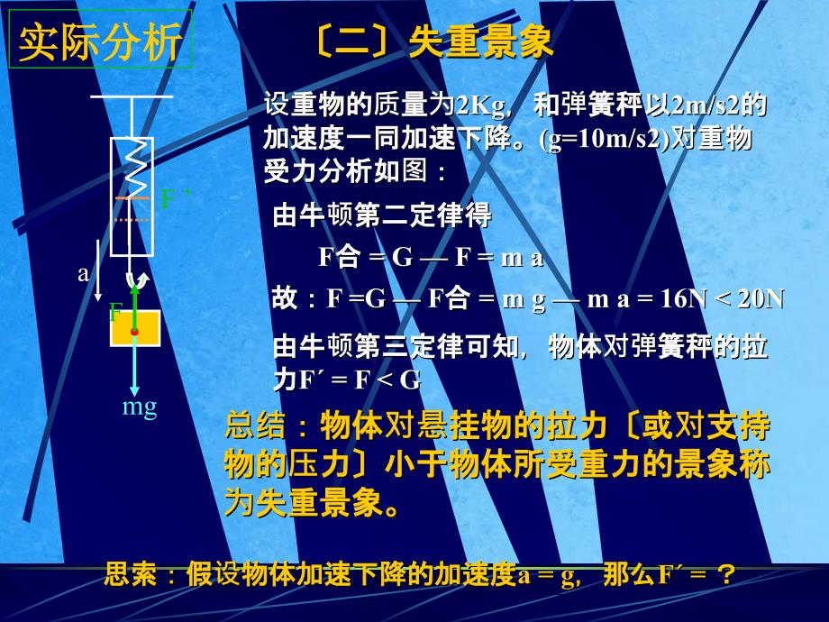 航天飞机上的两名宇航员在进行交接班从图中可看到上班者仅1根ppt课件_第5页