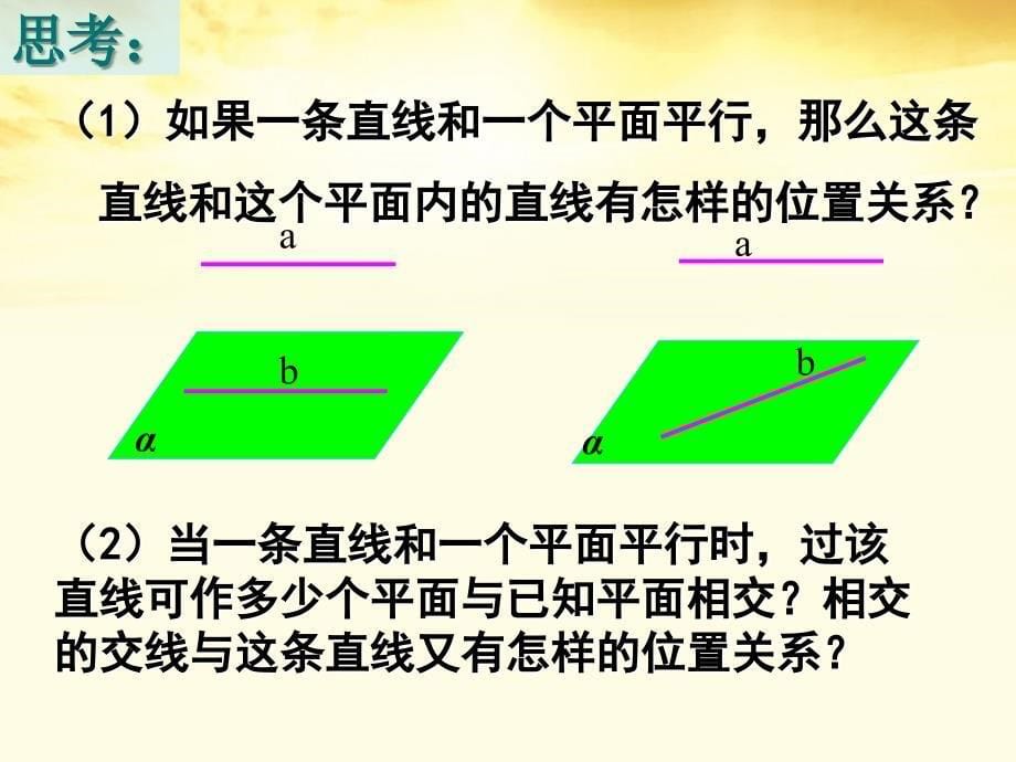 2.2.3直线与平面平行的性质课件新人教A版必修2_第5页