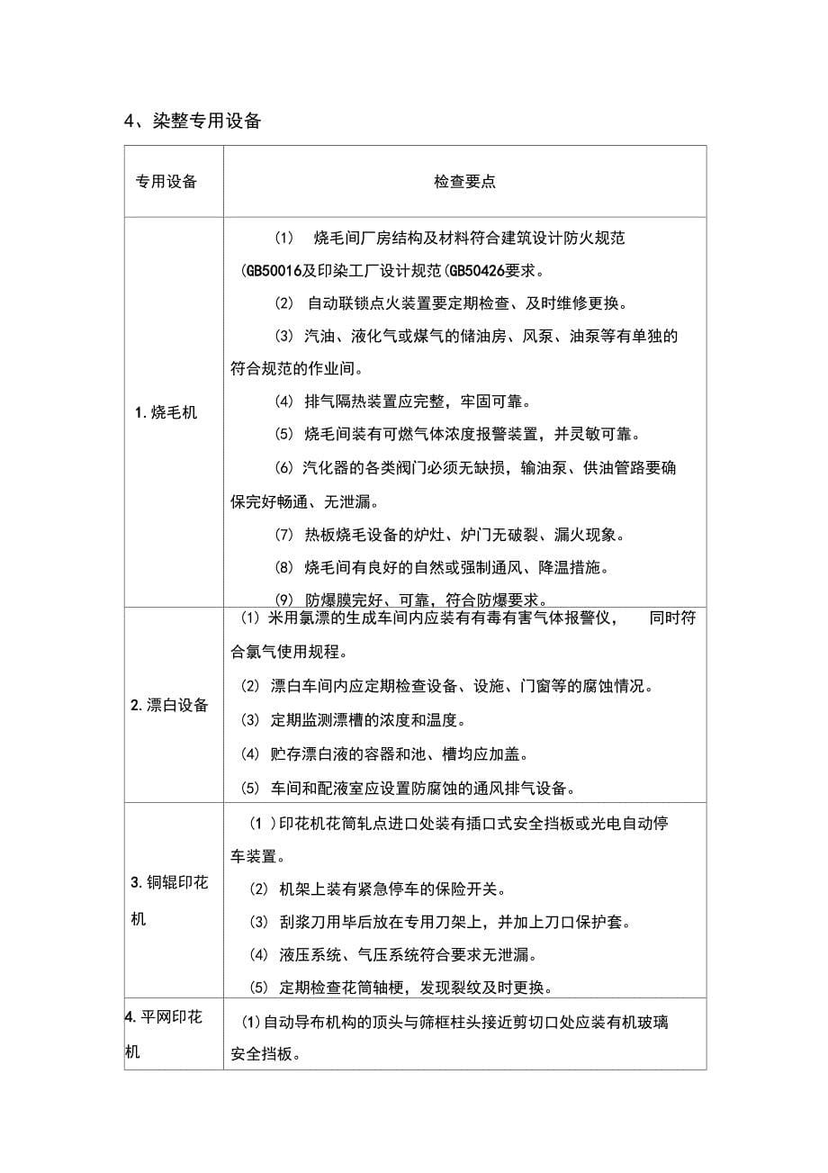 纺织设备专业安全检查要点_第5页